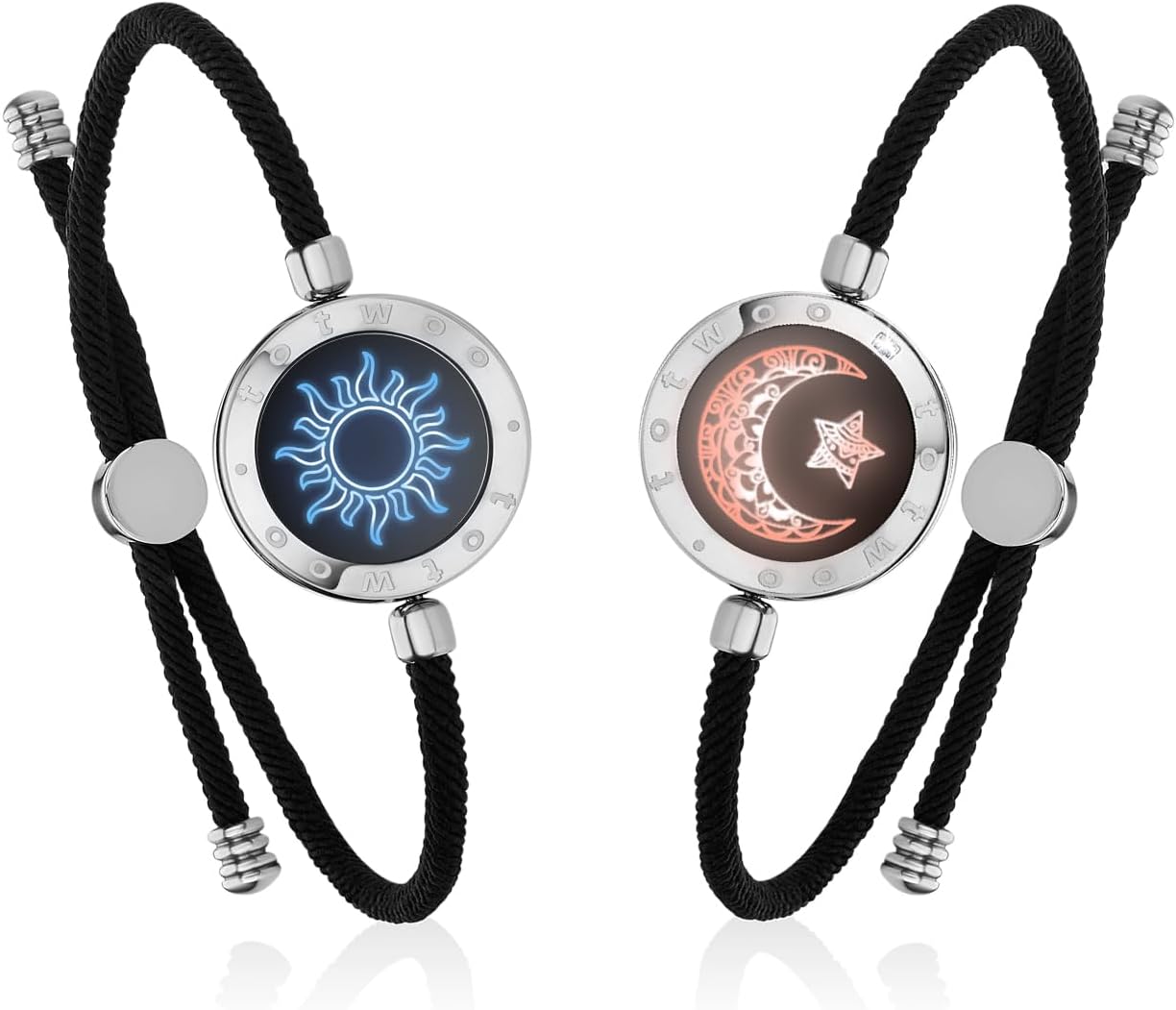 Sun&Moon Touch Bracelets with Matching Beads